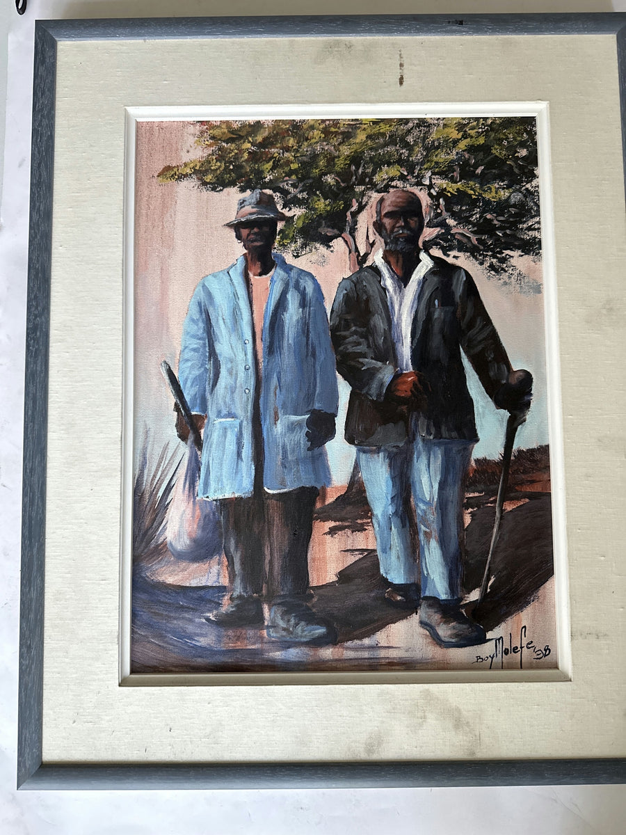 Two Black Men Under a Tree