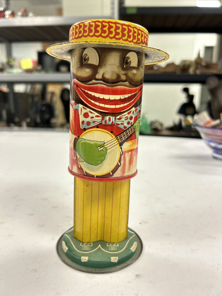 Black Banjo Player — Movable Figurine